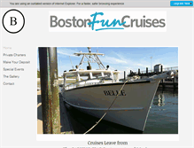 Tablet Screenshot of bostonfuncruises.com